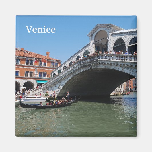 Rialto Bridge-magneet Magneet (Voorkant)