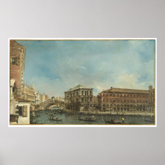 Rialto Bridge met Palazzo dei Camerlenghi Poster (Voorkant)