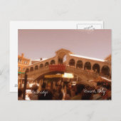 Rialto Bridge, Venetië, Italië Briefkaart (Voorkant / Achterkant)