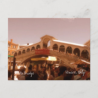 Rialto Bridge, Venetië, Italië Briefkaart