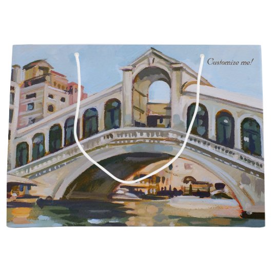 Rialto Bridge | Venetië, Italië Groot Cadeauzakje (Voorkant)