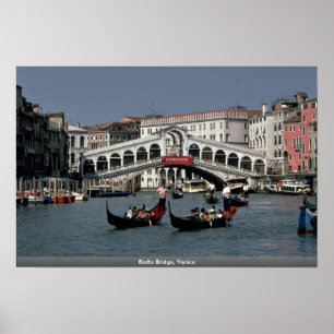 Rialto Bridge, Venetië Poster