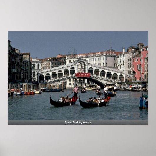 Rialto Bridge, Venetië Poster (Voorkant)