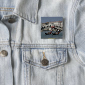 Rialto Bridge, Venetië Vierkante Button 5,1 Cm (In situ)
