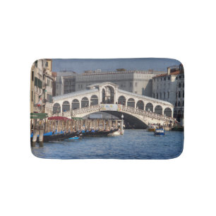 Rialto Bridge Venice Italië Badmat