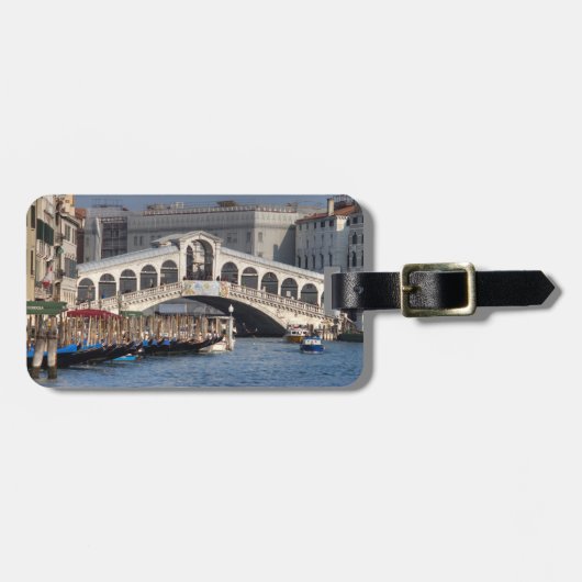 Rialto Bridge Venice Italië Bagagelabel (Voorkant horizontaal)