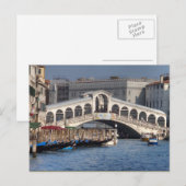 Rialto Bridge Venice Italië Briefkaart (Voorkant / Achterkant)