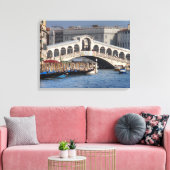 Rialto Bridge Venice Italië Canvas Afdruk (Insitu (Woonkamer))