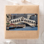 Rialto Bridge Venice Italië Etiket (Insitu)