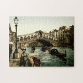 Rialto Bridge Venice Italië Grand Canal Gondolas Legpuzzel (Horizontaal)