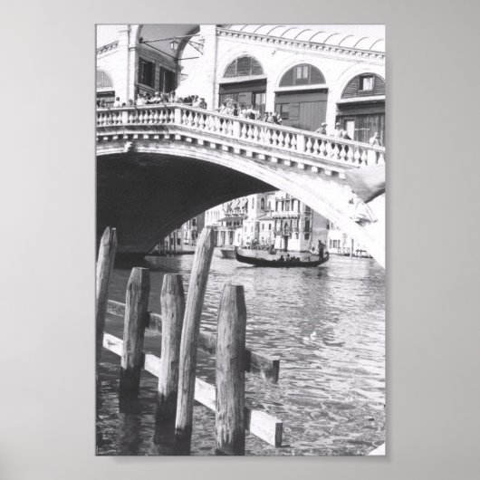 Rialto Bridge Venice Italië — Groot kanaal Poster (Voorkant)
