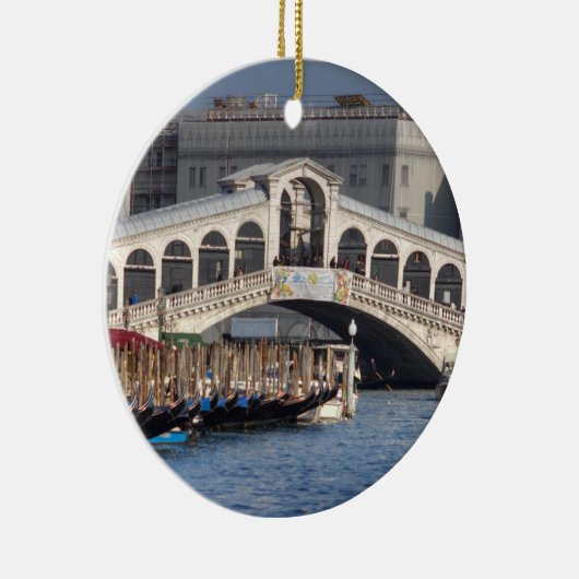 Rialto Bridge Venice Italië Keramisch Ornament (Rechts)