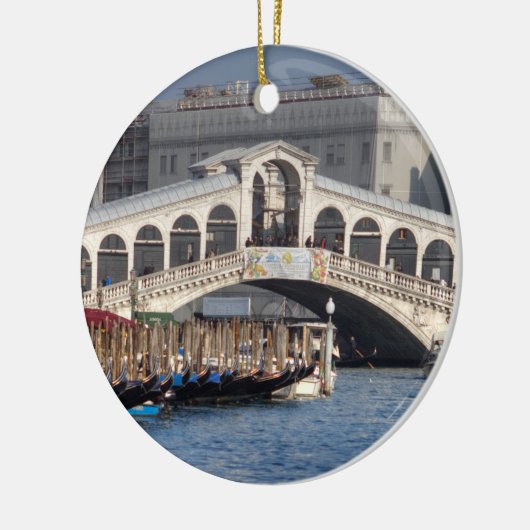 Rialto Bridge Venice Italië Keramisch Ornament (Links)