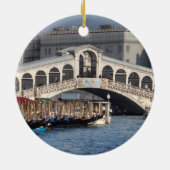 Rialto Bridge Venice Italië Keramisch Ornament (Achterkant)