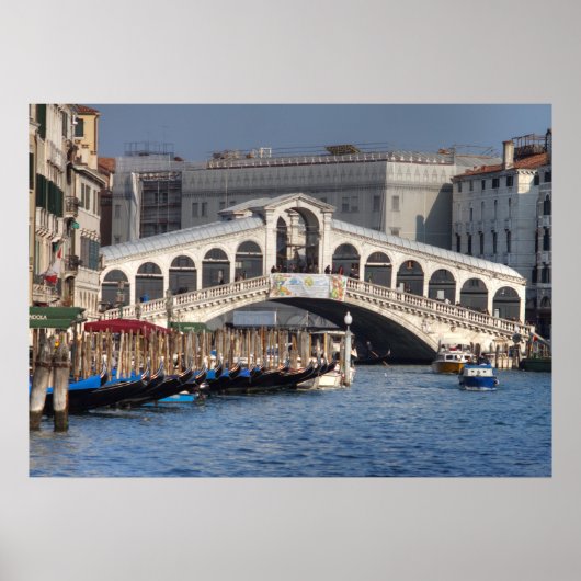 Rialto Bridge Venice Italië Poster (Voorkant)