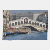 Rialto Bridge Venice Italië Theedoek (Horizontaal)