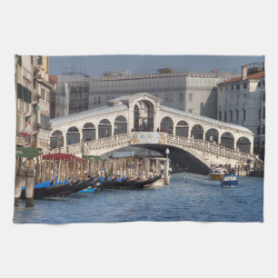 Rialto Bridge Venice Italië Theedoek