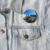 Rialto Bridge Venice - Pro-foto Ronde Button 5,7 Cm (In situ)