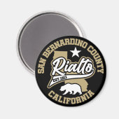 Rialto, Californië Magneet (Voorkant / Achterkant)