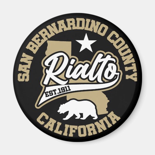 Rialto, Californië Magneet (Voorkant)