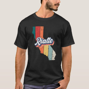 Rialto City Retro Hometown California T-shirt