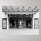Rialto Movie Theater, 1920.  foto Poster (Voorkant)
