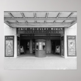 Rialto Movie Theater, 1920.  foto Poster