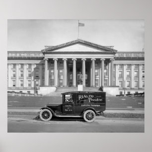 Rialto Theater Panel Truck: jaren '20 Poster