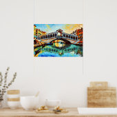 Rialtobrug Aquarel Poster (Keuken)