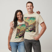 Rialtobrug en Gondolas van Venetië T-shirt (Unisex)