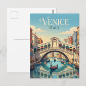 Rialtobrug Italië Briefkaart (Voorkant / Achterkant)