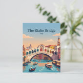 Rialtobrug Italië Briefkaart (Staand voorkant)