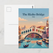 Rialtobrug Italië Briefkaart (Voorkant / Achterkant)