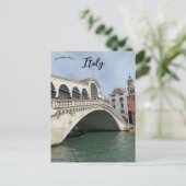 Rialtobrug of Ponti di Rialto Venetië Italië Briefkaart (Staand voorkant)