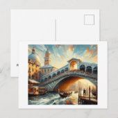 Rialtobrug Venetië Briefkaart (Voorkant / Achterkant)