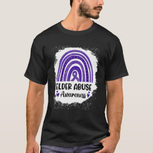 Rianbow Heart Ribbon Ouderling Misbruik Bewustzijn T-shirt