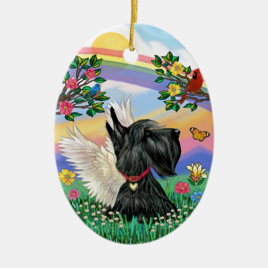 Rianbow Life - Schotse Terrier Keramisch Ornament (Voorkant)