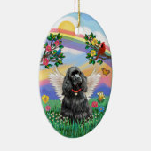 Rianbow Life - Zwarte Cocker Spaniel Keramisch Ornament (Rechts)