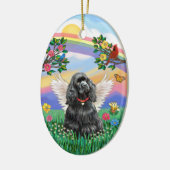 Rianbow Life - Zwarte Cocker Spaniel Keramisch Ornament (Links)