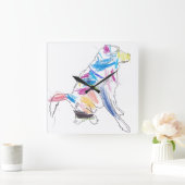 RianbowDog Clock Vierkante Klok (Huis)