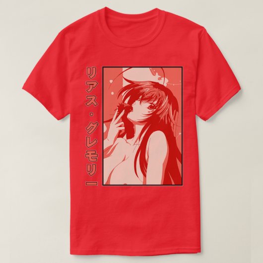 Rias Gremory Delicious Strawberry Highschool DXD T-shirt (Design voorkant)