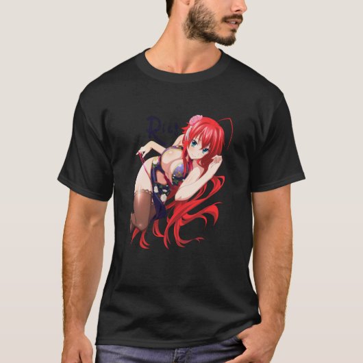 Rias Gremory Oppai Ecchi High School DxD T-shirt (Voorkant)