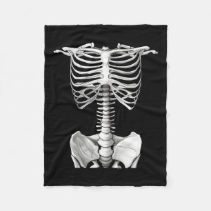 Rib Cage Halloween kostuum cadeaus voor mannen Vro Fleece Deken
