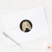 Rib Cage Lungs en hart Ronde Sticker (Envelop)