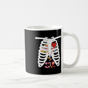 Rib Cage X-ray Snoep Grappig Halloween Kostuum Kin Koffiemok