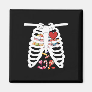Rib Cage X-ray Snoep Grappig Halloween Kostuum Kin Magneet