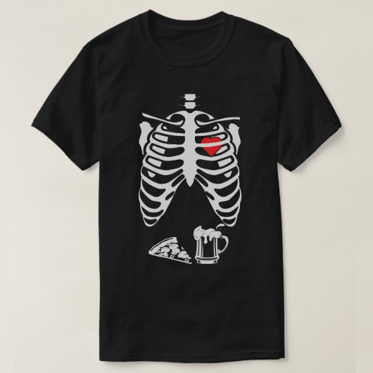 Ribbenkast met het hart erin t-shirt (Design voorkant)