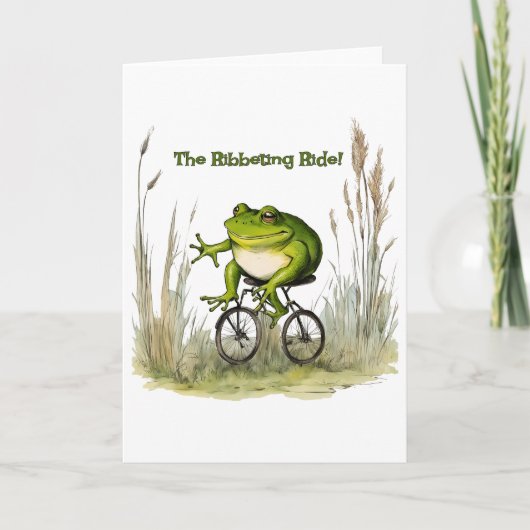 Ribbeting Ride Frog kaart (Voorkant)