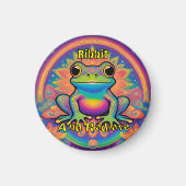 Ribbit and Radiate Frog beroemd gemaakt door Boho  Magneet (Voorkant)
