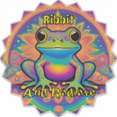 Ribbit and Radiate Frog beroemd gemaakt door Boho  Sticker (Voorkant)